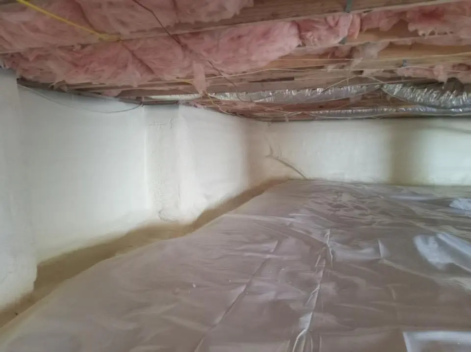 Crawl space encapsulation with closed-cell spray foam for Attic Insulation in Waxahachie